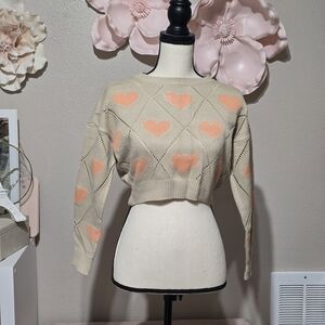 Nikka Cropped Knit Sweater | Size XS